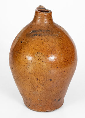 SWAN & STATES / STONINGTON (Connecticut) Ovoid Stoneware Jug