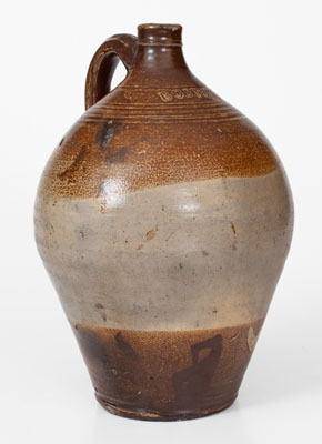 Fine BOSTON Stoneware Jug, Frederick Carpenter, early 19th century