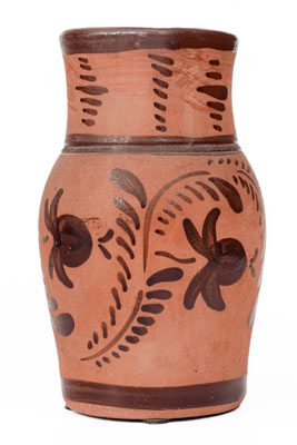 Tanware Pitcher, New Geneva or Greensboro, PA origin, circa 1885