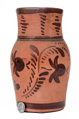 Tanware Pitcher, New Geneva or Greensboro, PA origin, circa 1885