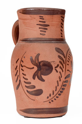 Tanware Pitcher, New Geneva or Greensboro, PA origin, circa 1885