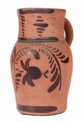 Tanware Pitcher, New Geneva or Greensboro, PA origin, circa 1885