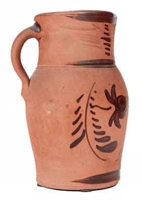 Tanware Pitcher, New Geneva or Greensboro, PA origin, circa 1885