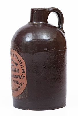 Scarce McKeesport, PA Tanware Advertising Jug, New Geneva or Greensboro, PA
