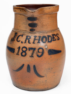 Exceedingly Rare D Ack / Mooresburg Pa Stoneware Presentation Pitcher for 