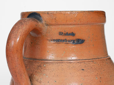 Exceedingly Rare D Ack / Mooresburg Pa Stoneware Presentation Pitcher for 