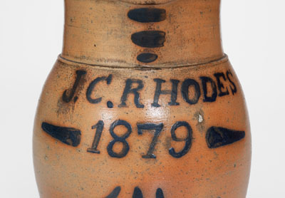 Exceedingly Rare D Ack / Mooresburg Pa Stoneware Presentation Pitcher for 