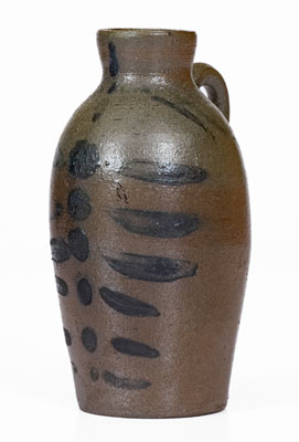 Extremely Rare Miniature Stoneware Jug attrib. Thompson Pottery, Morgantown, WV, c1860
