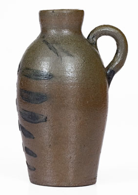 Extremely Rare Miniature Stoneware Jug attrib. Thompson Pottery, Morgantown, WV, c1860