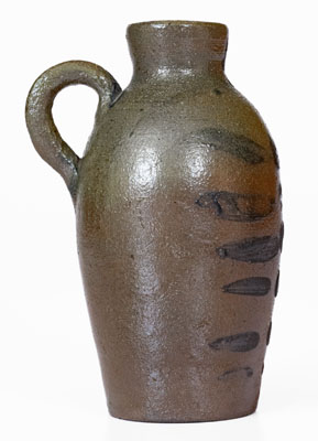 Extremely Rare Miniature Stoneware Jug attrib. Thompson Pottery, Morgantown, WV, c1860