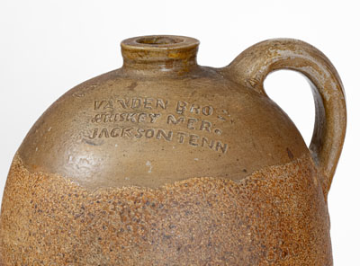 VANDEN BROS / WHISKEY MER[chant] / JACKSON, TENN Advertising Jug