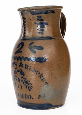Fine WILLIAMS & REPPERT / GREENSBORO, PA Two-Gallon Stoneware Pitcher