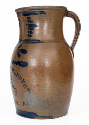 Fine WILLIAMS & REPPERT / GREENSBORO, PA Two-Gallon Stoneware Pitcher