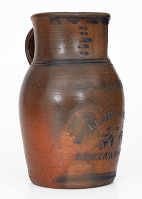 WILLIAMS & REPPERT / GREENSBORO, PA Stoneware Pitcher, circa 1885