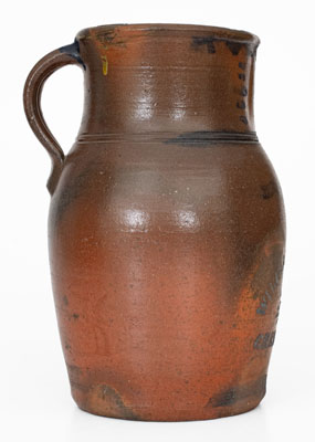 WILLIAMS & REPPERT / GREENSBORO, PA Stoneware Pitcher, circa 1885