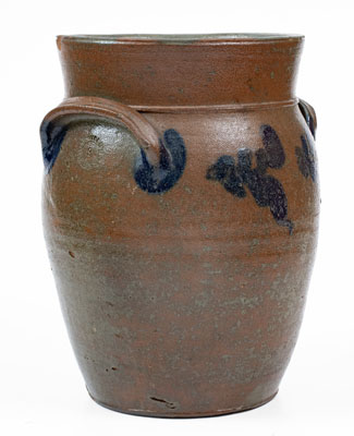 Extremely Rare E.B. HISSONG / CASSVILLE, PA Three-Gallon Stoneware Jar, c1850