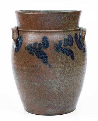 Extremely Rare E.B. HISSONG / CASSVILLE, PA Three-Gallon Stoneware Jar, c1850