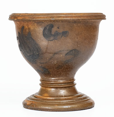 Rare Stoneware Flowerpot w/ Floral Decoration, Western PA, WV, or Ohio