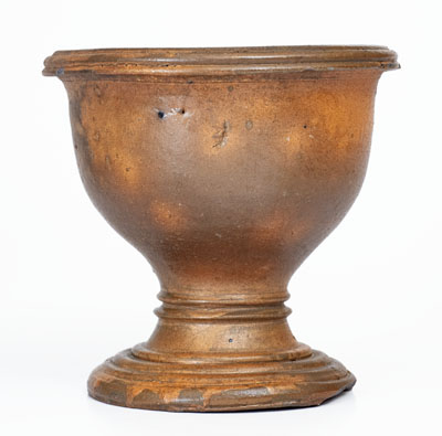 Rare Stoneware Flowerpot w/ Floral Decoration, Western PA, WV, or Ohio