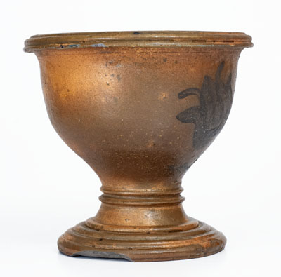 Rare Stoneware Flowerpot w/ Floral Decoration, Western PA, WV, or Ohio