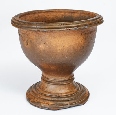 Rare Stoneware Flowerpot w/ Floral Decoration, Western PA, WV, or Ohio