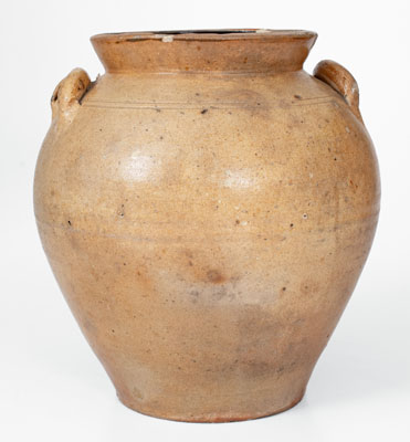 Extremely Rare G.S. ANDREWS / BROOKLYN, NY Ovoid Stoneware Jar w/ Elaborate Decoration