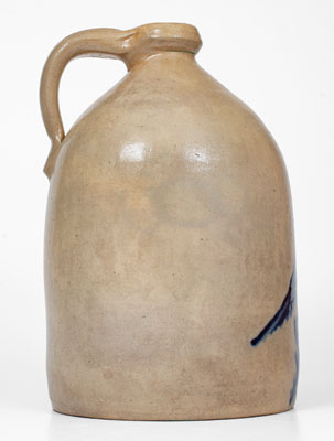 WHITES UTICA Stoneware Jug with Bold Bird and Floral Decoration
