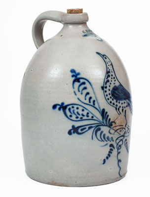 3 Gal. C. HART / SHERBURNE Stoneware Bird Jug