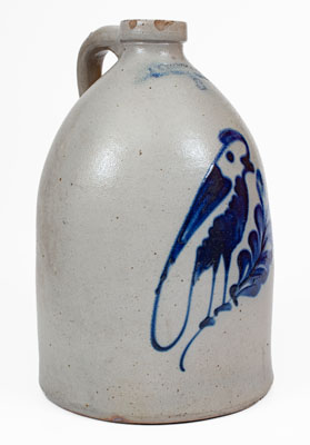 3 Gal. F. B. NORTON & CO. / WORCESTER, MASS. Stoneware Parrot Jug