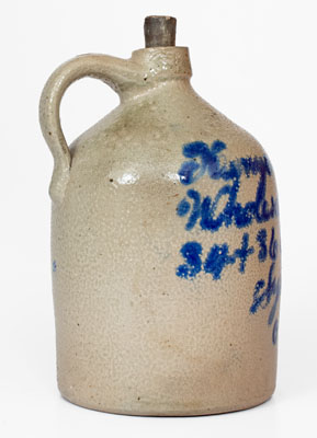 Syracuse Stoneware Advertising Jug, GEDDES, NY