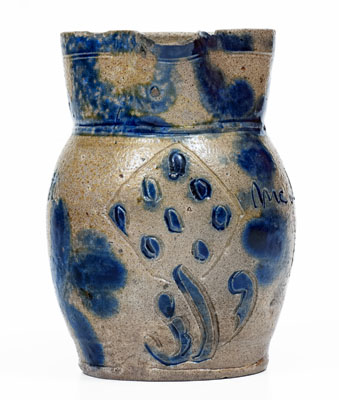 Exceedingly Rare Miniature Stoneware Presentation Pitcher attrib. Elisha Parr, Baltimore, c1820