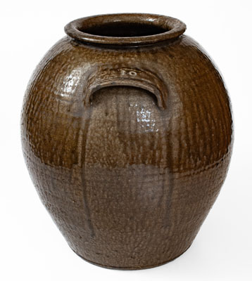 Monumental Ten-Gallon DS (Daniel Seagle, Vale, Lincoln County, NC) Stoneware Jar