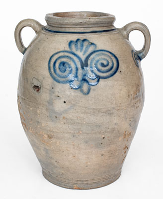 Fine 18th Century Stoneware Jar, Manhattan, NY or Cheesequake, NJ