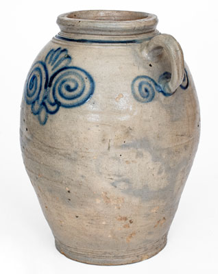Fine 18th Century Stoneware Jar, Manhattan, NY or Cheesequake, NJ