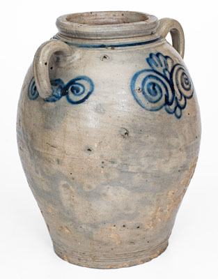 Fine 18th Century Stoneware Jar, Manhattan, NY or Cheesequake, NJ