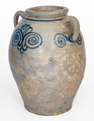Fine 18th Century Stoneware Jar, Manhattan, NY or Cheesequake, NJ