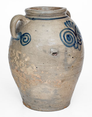 Fine 18th Century Stoneware Jar, Manhattan, NY or Cheesequake, NJ