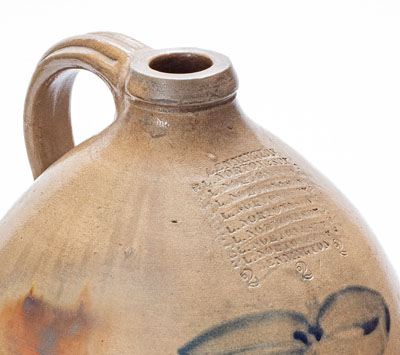 Very Rare Bennington, VT Stoneware Jug w/ Profuse L. NORTON & SON Maker s Marks