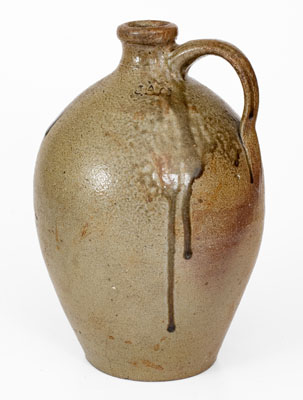 Fine J.A.C. (John A. Craven, Randolph County, NC) Stoneware Jug w/ Salt Drips