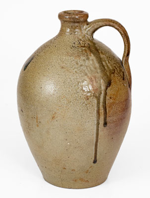 Fine J.A.C. (John A. Craven, Randolph County, NC) Stoneware Jug w/ Salt Drips