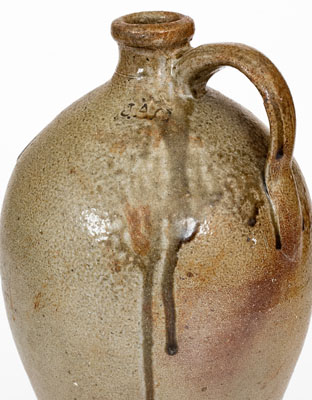 Fine J.A.C. (John A. Craven, Randolph County, NC) Stoneware Jug w/ Salt Drips