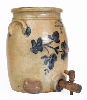 Extremely Rare M. & T. MILLER / NEWPORT, PA 3 Gal. Stoneware Water Cooler