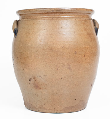 3 Gal. M. & T. MILLER / NEWPORT, PA Stoneware Jar w/ Floral Decoration