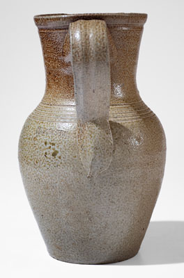 Rare J.D. CRAVEN Salt-Glazed Stoneware Pitcher, Randolph or Moore County, North Carolina