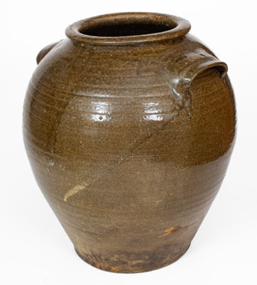 Fine 6 Gal. DS (Daniel Seagle, Vale, North Carolina) Alkaline-Glazed Stoneware Jar, c1840