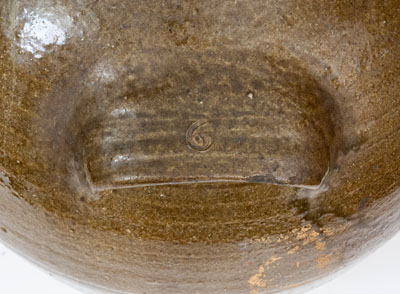Fine 6 Gal. DS (Daniel Seagle, Vale, North Carolina) Alkaline-Glazed Stoneware Jar, c1840