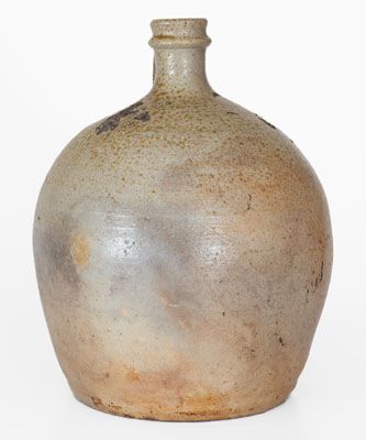 Rare WRENN BRO., Erect, North Carolina Stoneware Jug, c1890