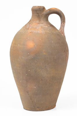 Quart-Sized Stoneware Jug, attrib. Chester Webster at the Edward Webster Pottery, Fayetteville, NC, c1820