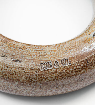 Very Rare POE & CO., Fayetteville, North Carolina Stoneware Ring Jug