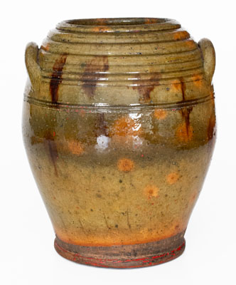 Fine New England Redware Jar, first half 19th century